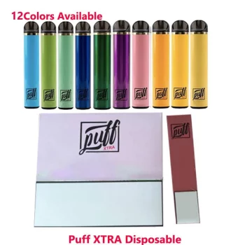 Puff Bar Xtra Disposable Device vape pen Starter Kit Battery 1.4ml 1500 Puffs Cartridge Vape Empty Pen vs Puff Extra plus