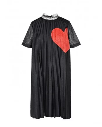 Платье с принтом "сердце" Red Valentino